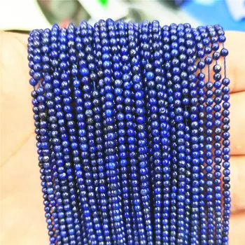 1060pcs Prírodného Kameňa Korálky Lapis Lazuli Kolo Voľné Kameň Korálky pre Šperky, Takže DIY Náramok Náušnice Príslušenstvo 2 mm 3 mm